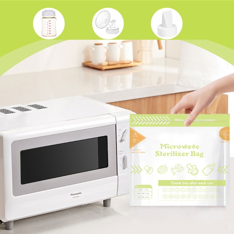 Baby Bottle Sterilizer - Sacs de stérilisation à vapeur réutilisables