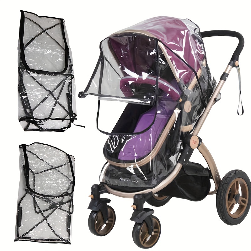 Stroller Rain Cover - 1pc Housse de pluie universelle portable