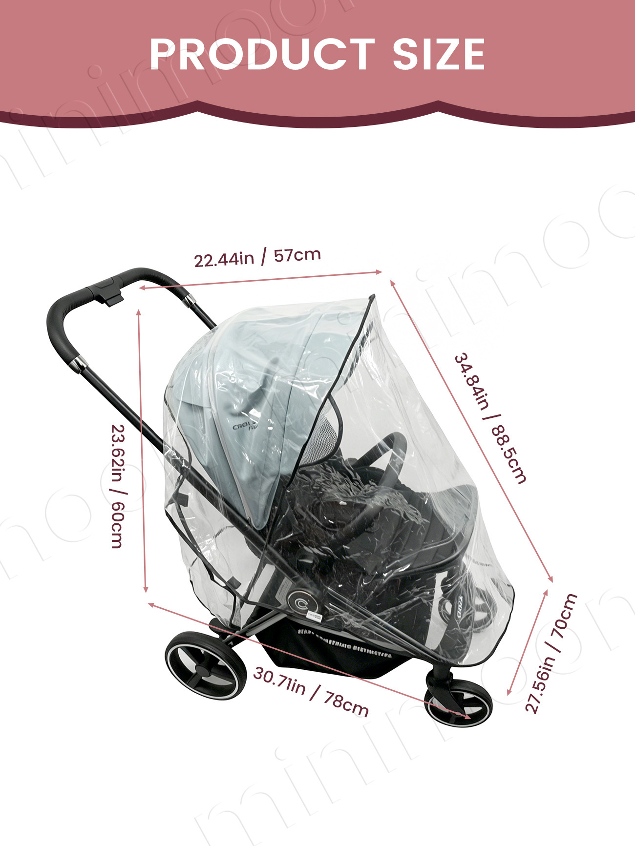 Housse de pluie universelle po - Stroller Rain Cover avis et prix
