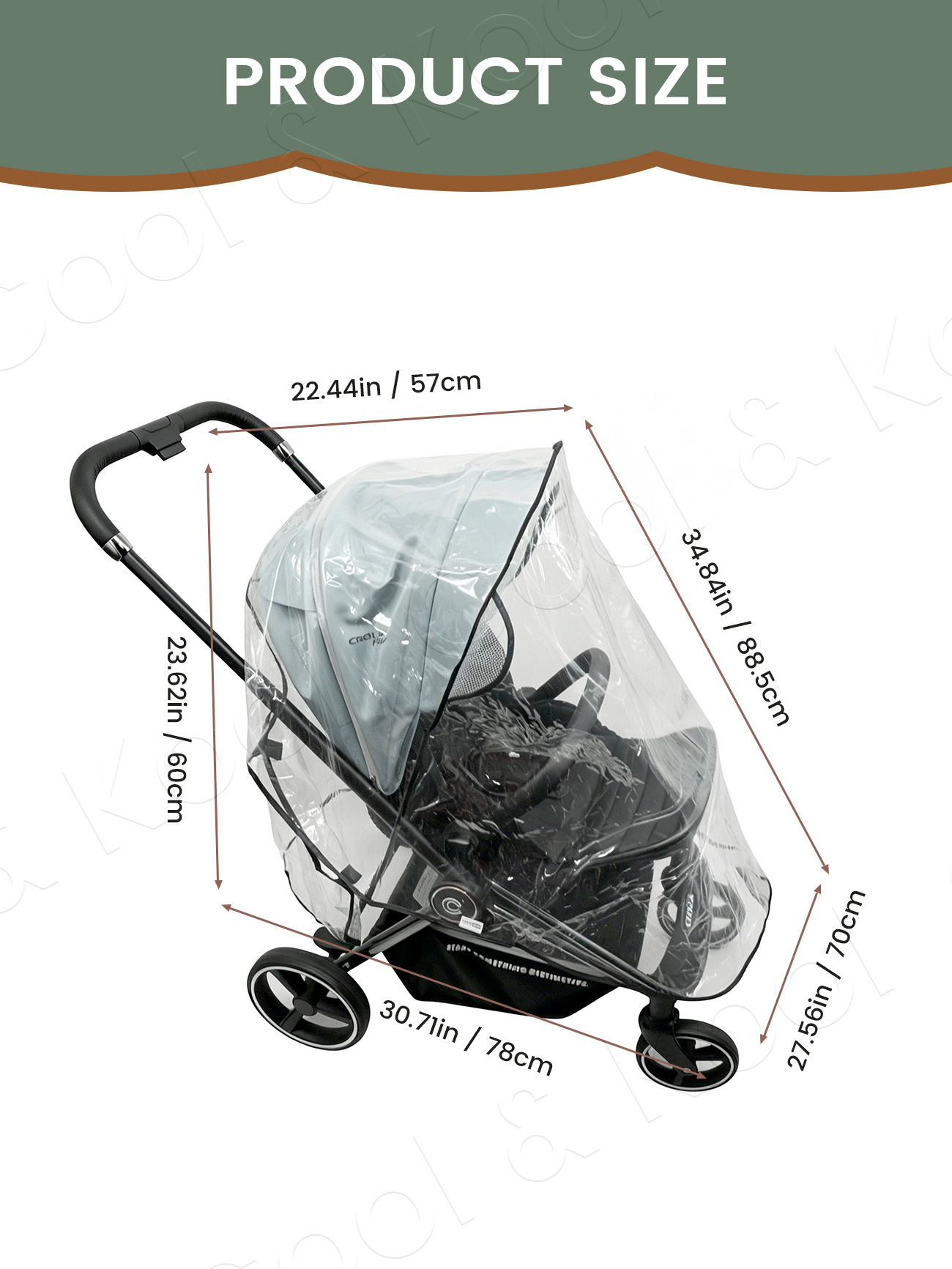 Housse de pluie universelle im - Stroller Rain Cover avis et prix
