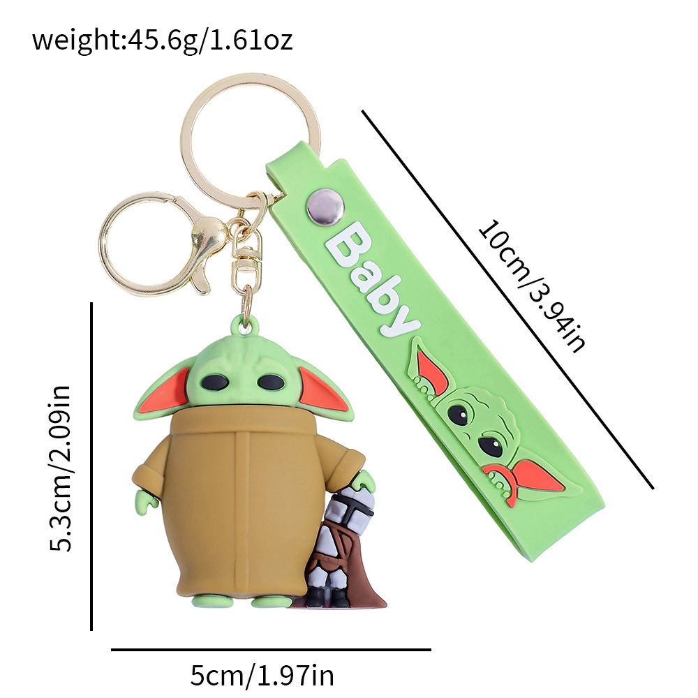 Lot de porte-clés en silicone  - Baby Yoda Products avis et prix