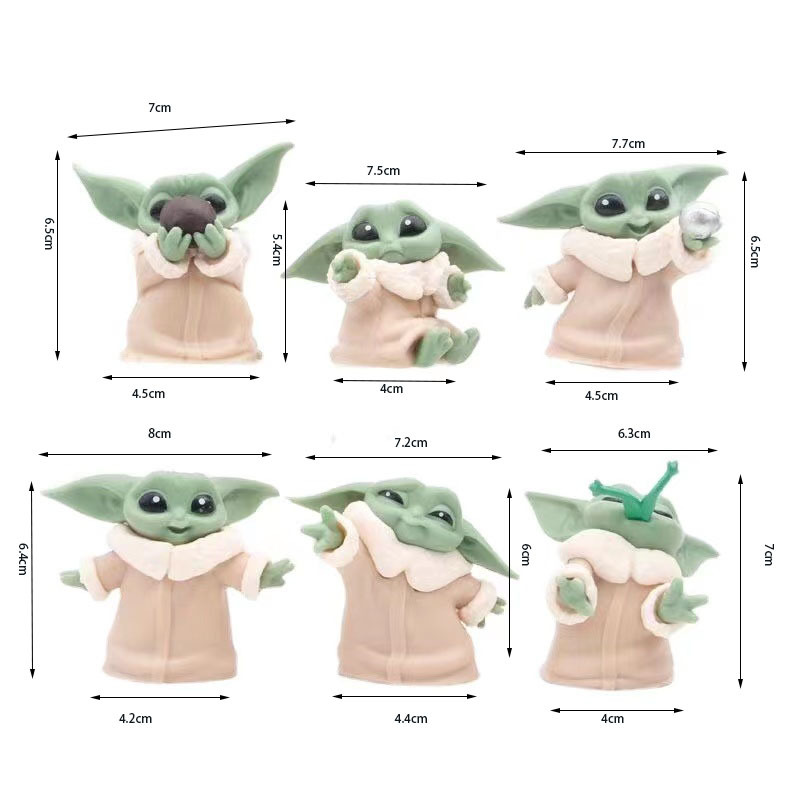 6 pièces Star Wars 4-6 cm joue - Baby Yoda Products avis et prix