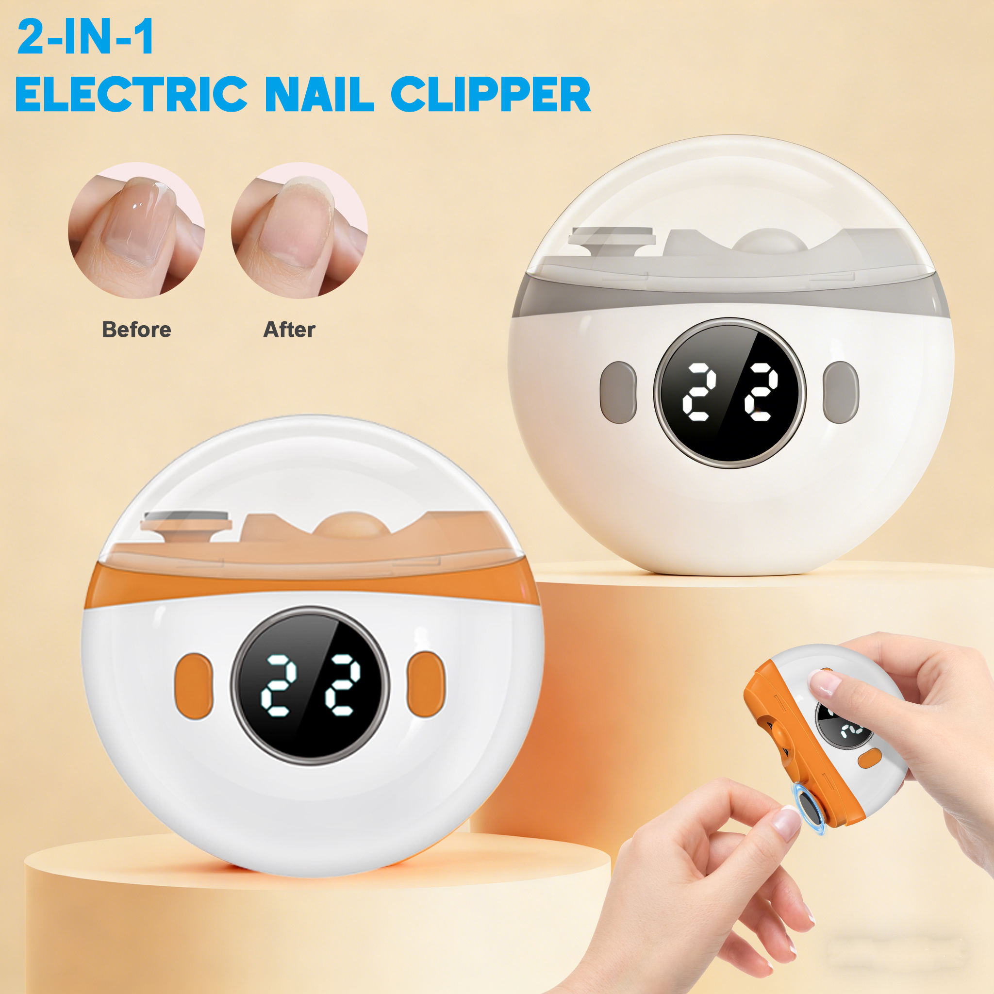 Coupe-ongles électrique 2 en 1 - Baby Nail Trimmer Electric avis et prix